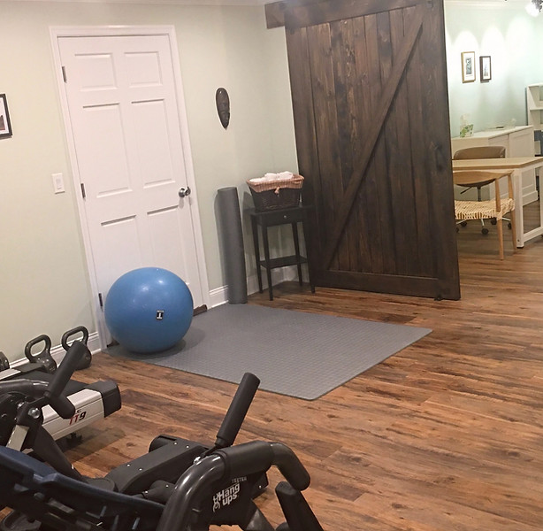 Therapy equipment at the clinic