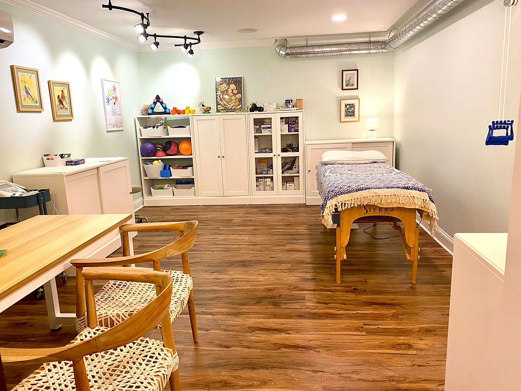 Clinic grounds with gardens and pond